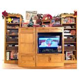 Entertainment Center Filled with Christmas & Games