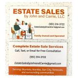 Need an Estate Sale? Call, Text or Email for a Free Consultation
