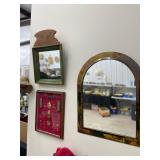 Brass mirror 27”x21”