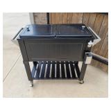 Amherst 80qt Patio Cooler, Outdoor Drink Cooler, Rolling Ice Chest