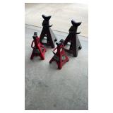 Pittsburgh 6 Ton Heavy Duty Jack Stands (2) Strongway 3 Ton Jack Stands (2), ACDelco Creeper