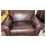 Ashley Leather Polyester PVC Chair Brown