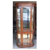 Oval Two Piece Curio Cabinet