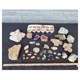 Rocks & Minerals: Rose Stones, Desert Rose, Agate, Amethyst, Pyrite Sun Dollar Pieces, & More!
