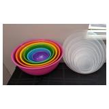 Williams Sonoma Colorful Melamine Nesting Mixing Bowl Set With Lids