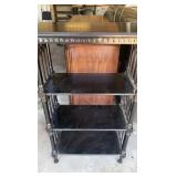 Wood 4 Shelf Bookshelf Brown