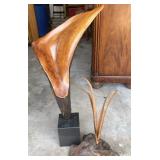 Wooden and Metal Sculptures