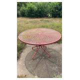 Wrought Iron Mesh Patio Table