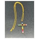 Rainbow Crystal Cross