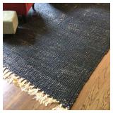 Blue knotted rug 8’ x 10’