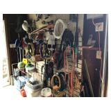 Electrical cords, skate boards, beach coolers 