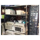 Air conditioners, wall of small items