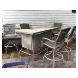 Patio bar w/5 chairs