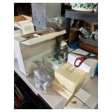 Large collection of Lenox dolphin figurines 