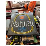 Natural light, light up sign 