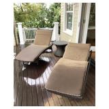 Chaise lounge/ front gate table