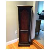 Tall cd cabinet/4 shelves- 54 1/2” x 12” x 17 1/2”
