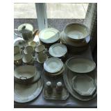 Lenox china, service for 15 with serving pieces “Charleston” pattern