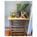Wine rack- 31 1/2” x 15 1/2” x 36” high