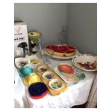 Fiesta ware, serving trays 