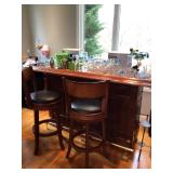 Bar, stools, bar ware 