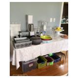 Candle holders, pots, serving trays 