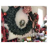 Wreaths large is 51” dia, 3 are 20” n ribbon one is 22”
