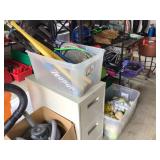 Bats, racks, file cabinet 