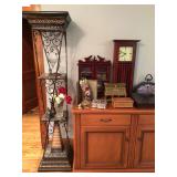 3 tier metal & wood shelf  3 tier metal & wood shelf