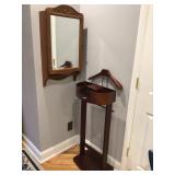 Men’s valet, wood cabinet Men’s valet, wood cabinet