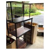 4 drawer metal n wood shelf  4 drawer metal n wood shelf