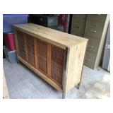 Wood n metal sideboard- as is  Wood n metal sideboard- as is