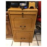 Wooden filing cabinet  Wooden filing cabinet
