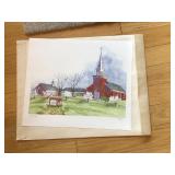 Watercolor 18” x 15”  Watercolor 18” x 15”