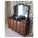 Antique dresser & mirror 