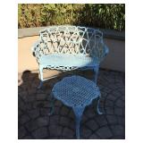 Patio settee & table