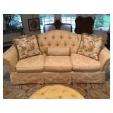 Tufted back sofa, 38” x 90” x 37” H