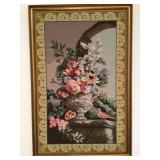 Framed needlepoint, 27” x 33”