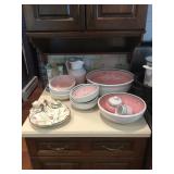 Strawberry plate, ceramic ware 