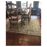 Kitchen table , metal legs,1 leaf. 77”x42”x28” H