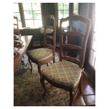 Kitchen chairs w/top cushions 