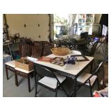 Card table with chairs