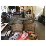 Folding chairs, dolls