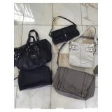 Variety of coach bags