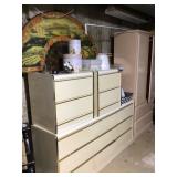 C. 1980’ dresser n end tables