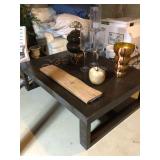 Large wooden coffee table 56”x42”x12” H