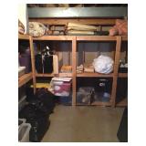 Curtains, pillows, blankets 