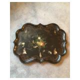 Tray inlaid w/mother of pearl