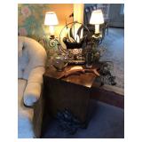 Wooden square pedestal 