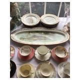 Fish set, cups & saucers